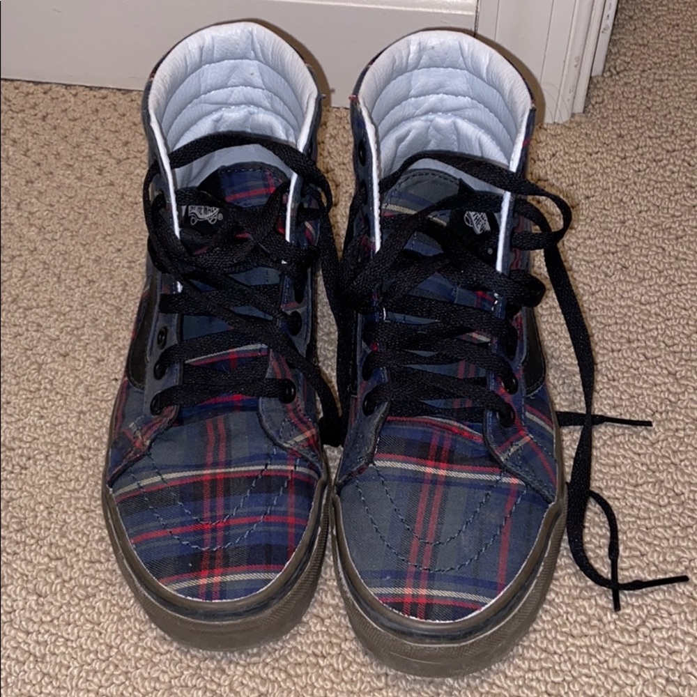 High top plaid VANS